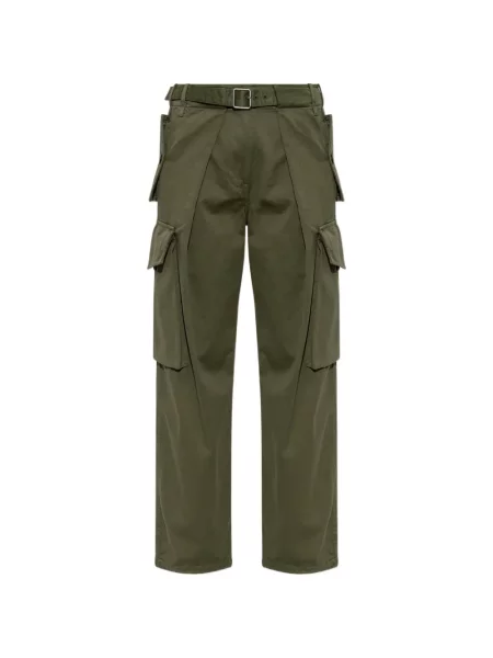 Cu centură pantaloni cargo Loewe verde
