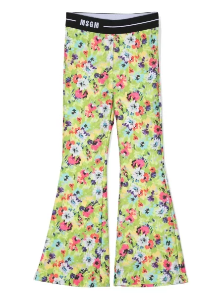 Legginsy dziecięce Msgm zielone
