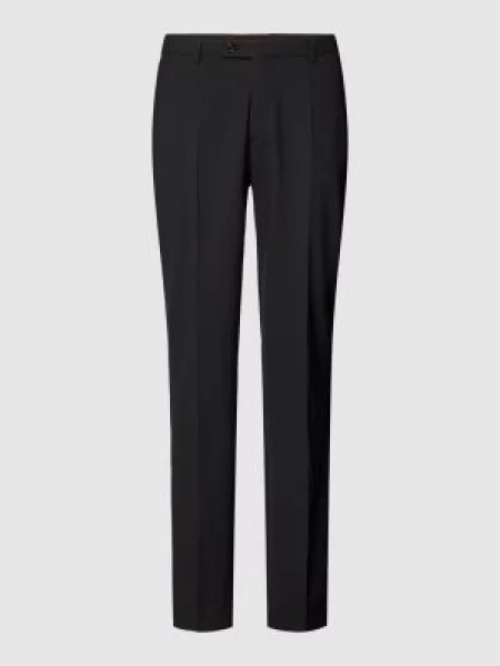 Spodnie do garnituru o kroju slim fit z dżerseju model ‘Cedric’ Cg - Club Of Gents czarne