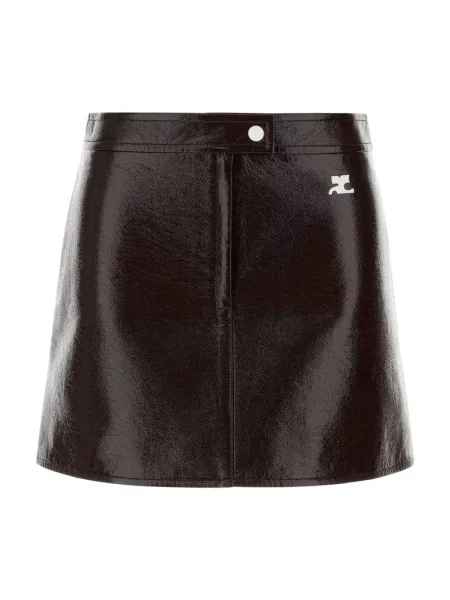 Spódnica mini Courreges brązowa