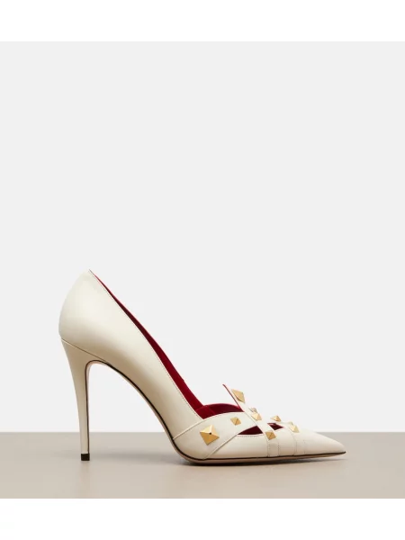 Pantofi cu toc Valentino Garavani din piele alb