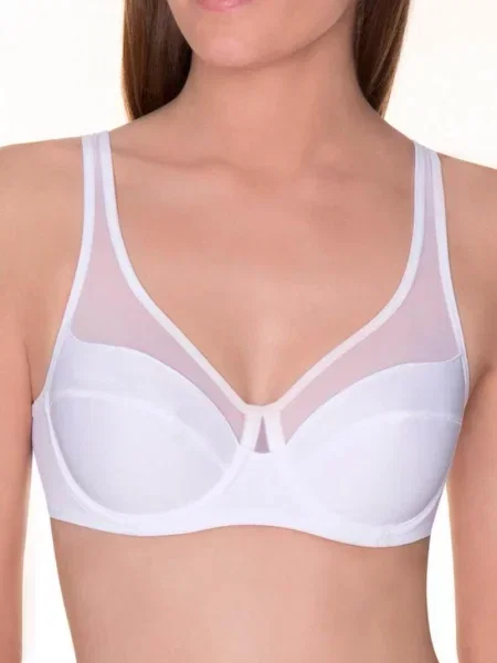 Мягкий бюстгальтер на косточках білий