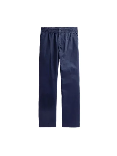 Spodnie Ralph Lauren casual z twillu niebieskie