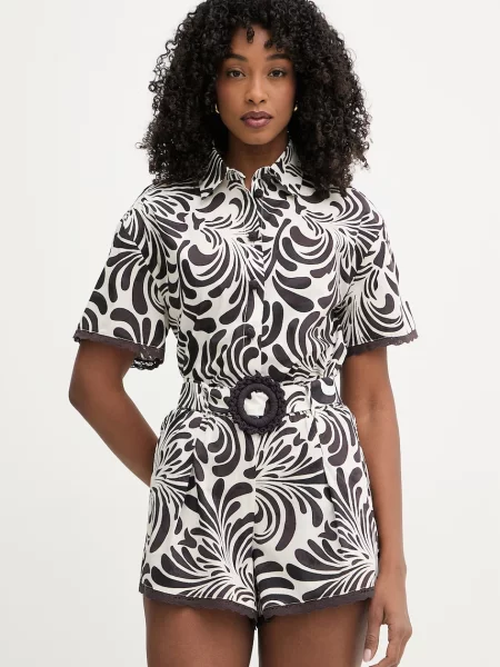 Twinset cămașă pentru femei din maro