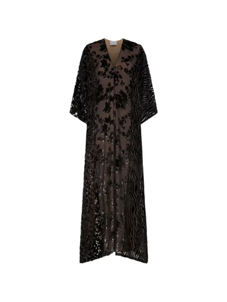 Rochie Pierre-louis Mascia cu paiete de catifea maro