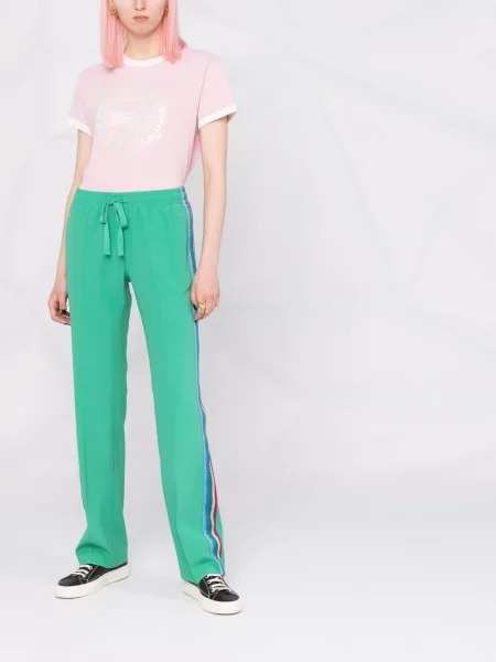Pantaloni Zadig&voltaire cu dungi verde