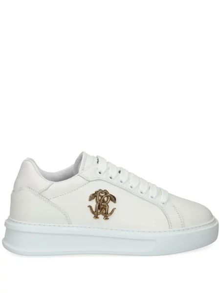 Sneakerși Roberto Cavalli alb