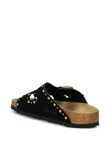 Sandały Birkenstock na sprzączkę z ćwiekami czarne