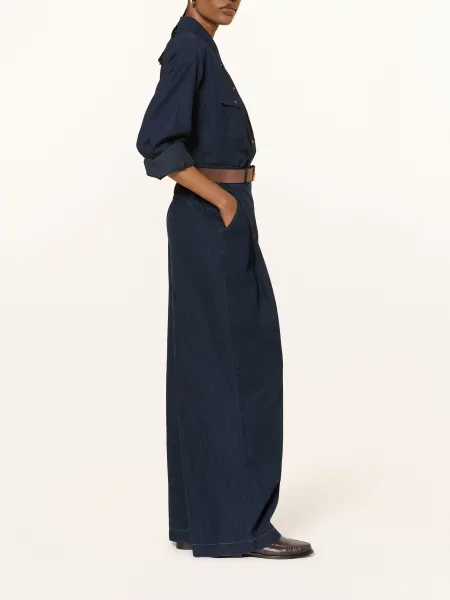 Luisa Cerano Džíny Se Širokými Nohavicemi blue/black černé