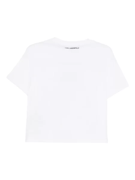 Tricou Karl Lagerfeld cu imagine alb