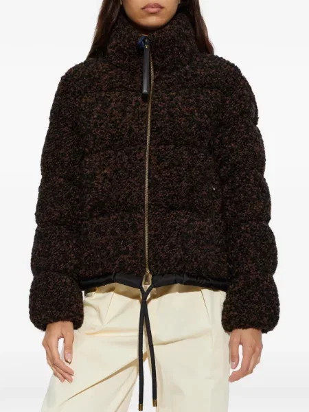 Geacă cu puf Moncler maro
