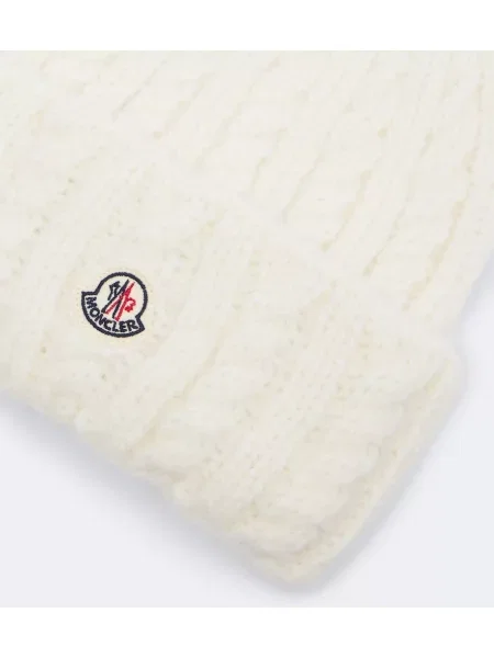 Căciulă Moncler de lână alb