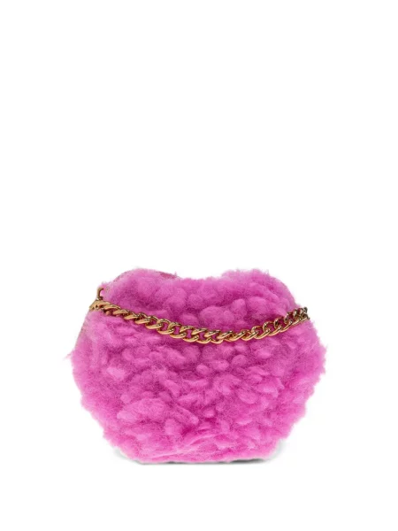 Geantă plic Kurt Geiger London cu motiv cu inimi roz
