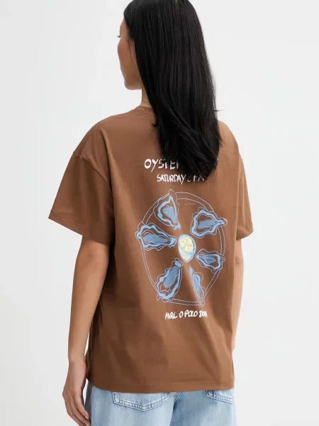 Marc O'Polo T-shirt brązowa