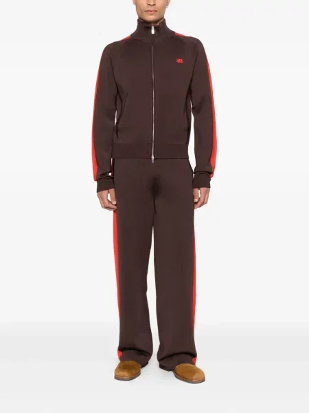 Pantaloni Wales Bonner cu dungi maro