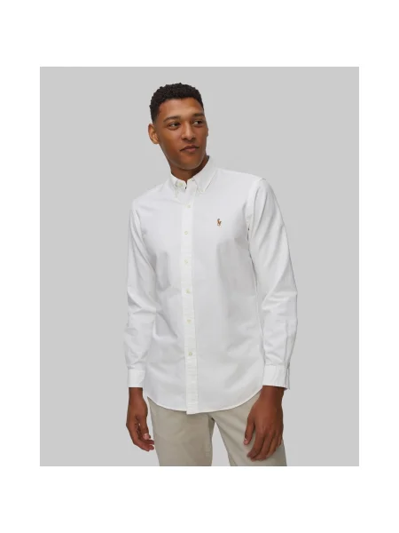 Cămașă Polo Ralph Lauren cu broderie alb