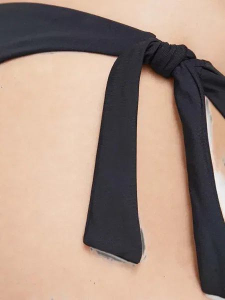 Bikini Trussardi cu legături negru