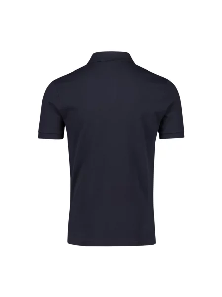 Koszulka polo o kroju slim fit z krótką listwą guzikową Hugo Boss niebieska