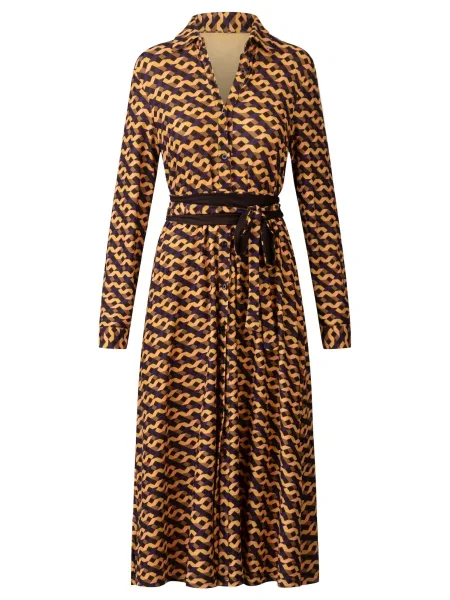 Kraimod Rochie tip bluză maro / violet albastru