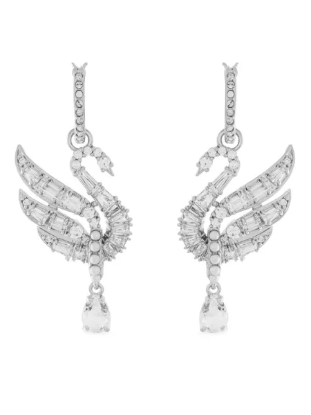 Обеци Swarovski сребристо