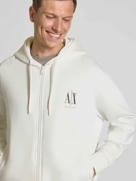 Bluza rozpinana Armani Exchange biała