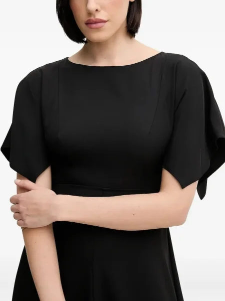 Rochie midi Sandro Ferrone până la genunchi de costum negru