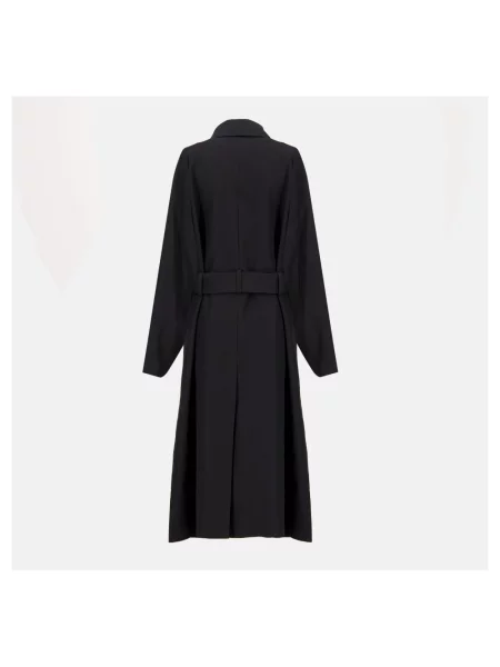 Trencz Saint Laurent wełniany czarny