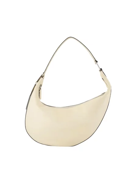 Mała torebka skórzana Marni w grochy biała