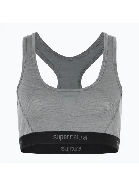 Термоактивен сутиен super.natural Tundra Semplice cashmere grey melange сиво