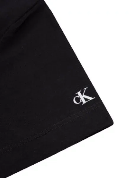 Calvin Klein Jeans Majica Institutional SS Regular Fit črna