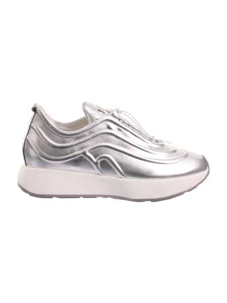 Sneakersy Högl skórzane szare