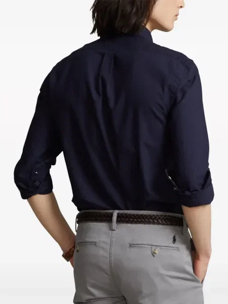 Риза Polo Ralph Lauren бродирана синьо