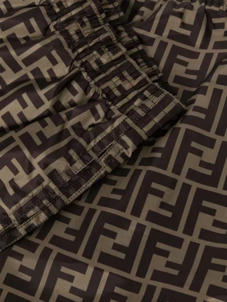 Slip de baie Fendi cu imagine maro