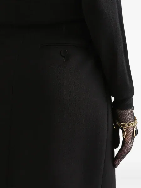 Fustă midi Dolce & Gabbana până la genunchi negru