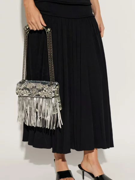 Чанта Kurt Geiger London с ресни зелено