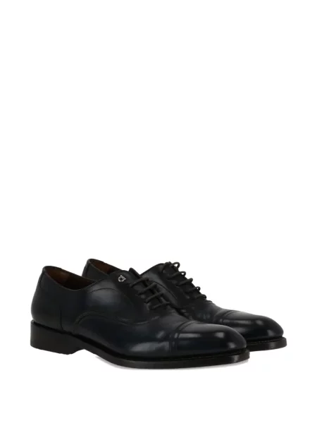 Pantofi derby Ferragamo din piele albastru