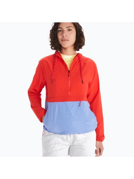 Bunda větrovka Marmot Campana Anorak červeno-modrá červená