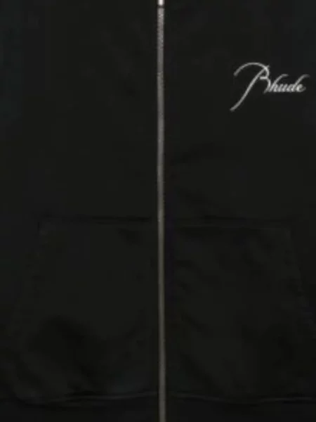 Haftowana bluza z kapturem Rhude czarna