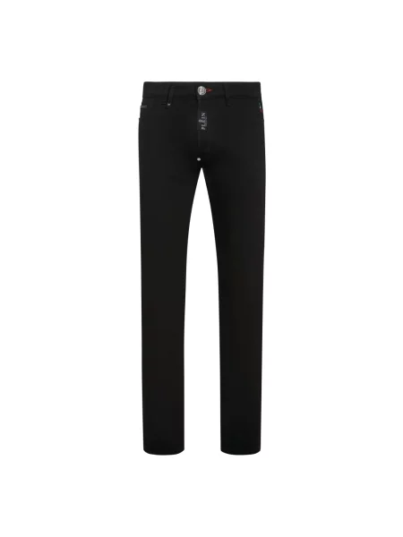 Jeansy straight leg Philipp Plein czarne