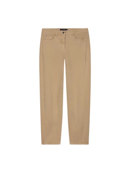 Proste jeansy Luisa Cerano brązowe