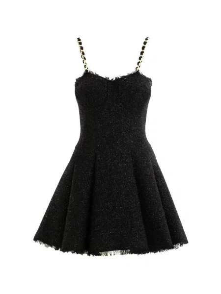 Rochie mini Balmain cu bretele negru