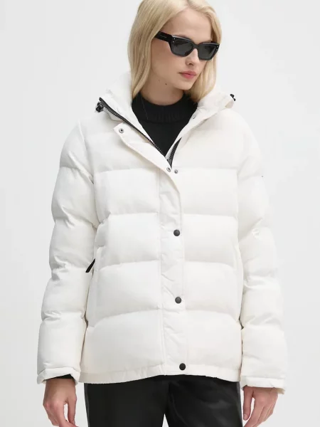 Pepe Jeans geaca BIBI SHORT femei de iarna alb