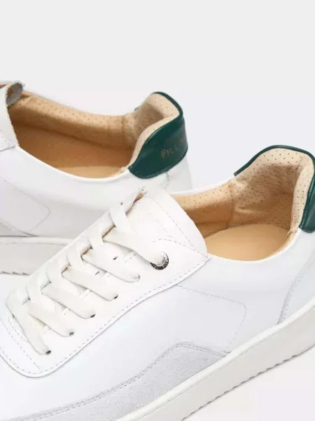 Kožené tenisky Filling Pieces Mondo Squash bílé