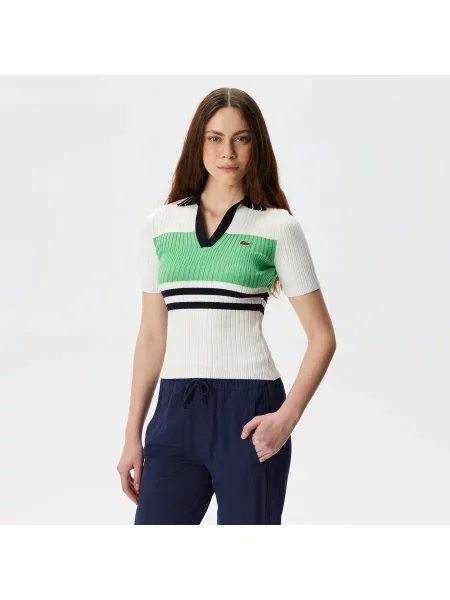 Lacoste Sweter Lacoste biały