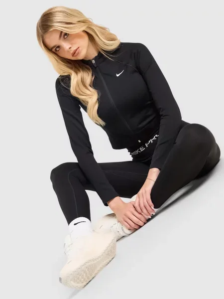Nike Bluza Rozpinana Pro Dri-Fit Seamless Midlayer czarna