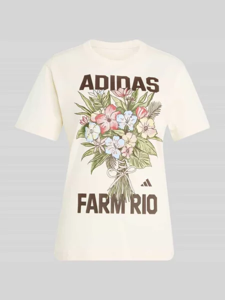 Męski t-shirt o kroju regular fit z czystej bawełny Adidas Sportswear biała
