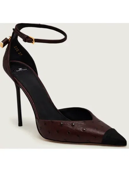 Pantofi Elisabetta Franchi din piele maro