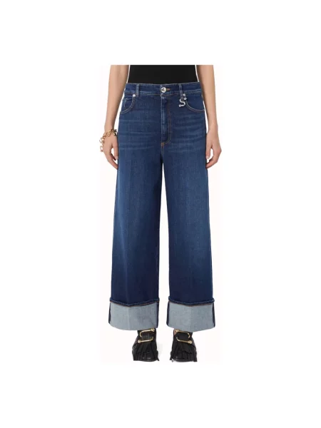 Jeansy Sportmax niebieskie