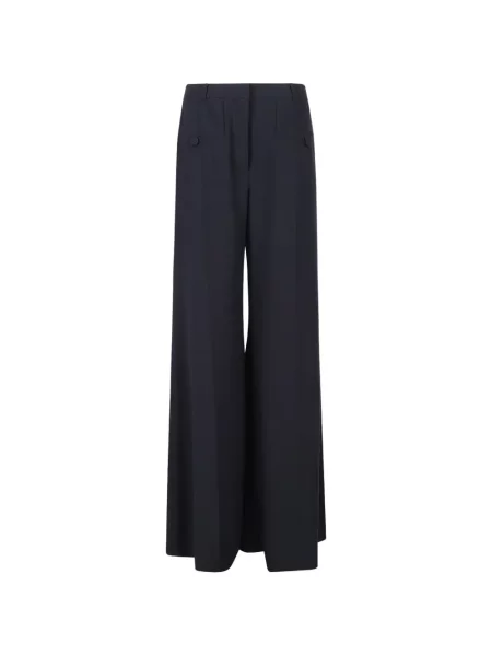 Pantaloni Vivetta din crep albastru