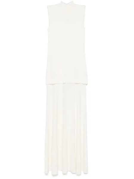 Rochie maxi Jil Sander din crep de costum
